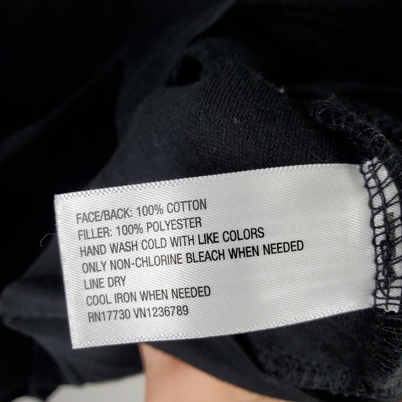 Xhilaration Black Quilted Crewneck XL BNWT - Picture 4 of 6